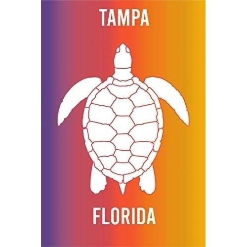 Tampa Florida Souvenir 2x3 Inch Fridge Magnet Turtle Design Image 1