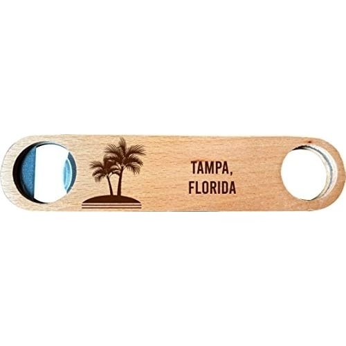 Tampa, Florida, Wooden Bottle Opener palm design Image 1