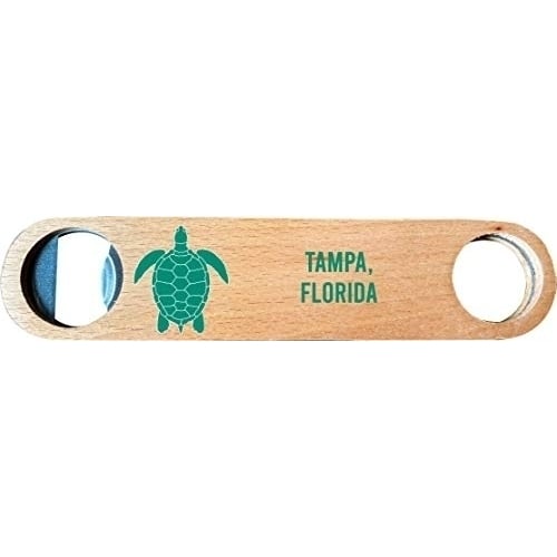 Tampa, Florida, Wooden Bottle Opener turtle design Image 1