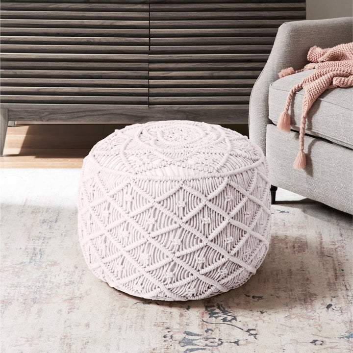 Kipton Cotton Yarn Pouf Image 1