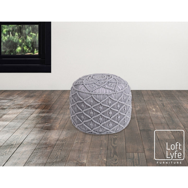 Kipton Cotton Yarn Pouf Image 6