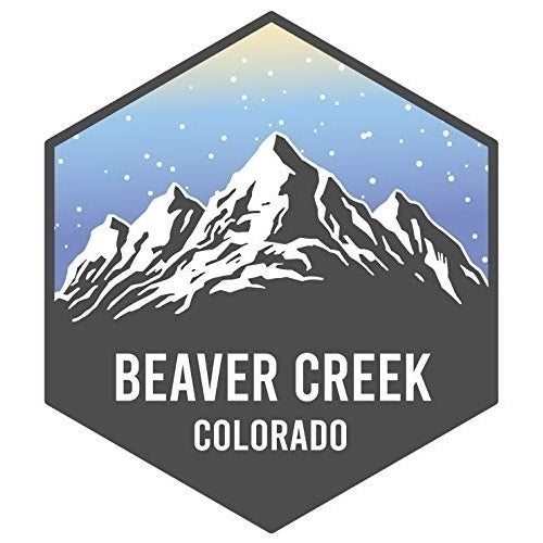 Beaver Creek Colorado Ski Adventures Souvenir 4 Inch Vinyl Decal Sticker 4-Pack Image 1