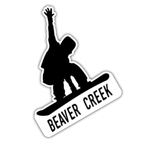 Beaver Creek Colorado Ski Adventures Souvenir 4 Inch Vinyl Decal Sticker Board Design 4-Pack Image 1