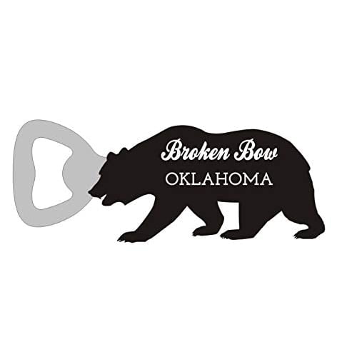 Broken Bow Oklahoma Camping Souvenir Bear Bottle Opener Image 1