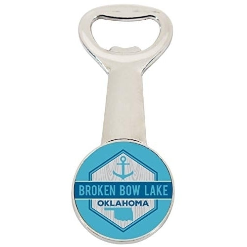Broken Bow Oklahoma Lake Nautical Resevoir Trendy Souvenir Magnetic Bottle Opener Image 1