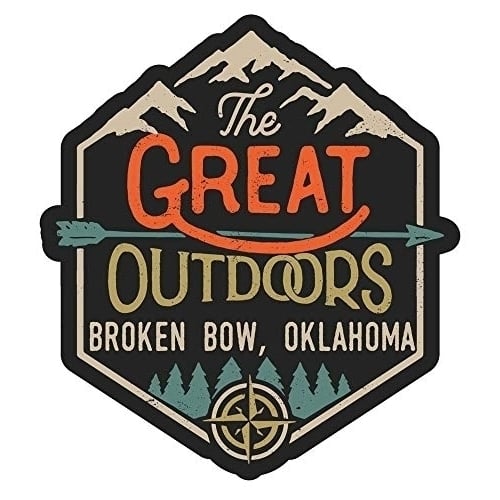 Broken Bow Oklahoma The Great Outdoors Design 4-Inch Fridge Magnet Image 1