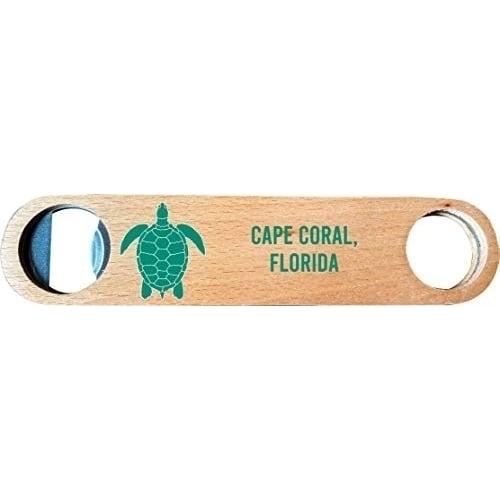 Cape Coral, Florida, Wooden Bottle Opener turtle design Image 1