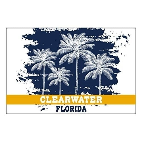 Clearwater Florida Souvenir 2x3 Inch Fridge Magnet Palm Design Image 1