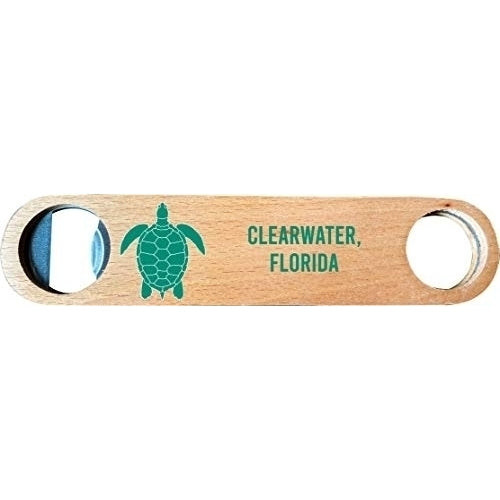 Clearwater, Florida, Wooden Bottle Opener turtle design Image 1