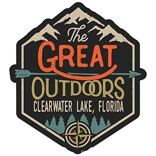 Clearwater Lake Florida The Great Outdoors Design 4-Inch Fridge Magnet Image 1