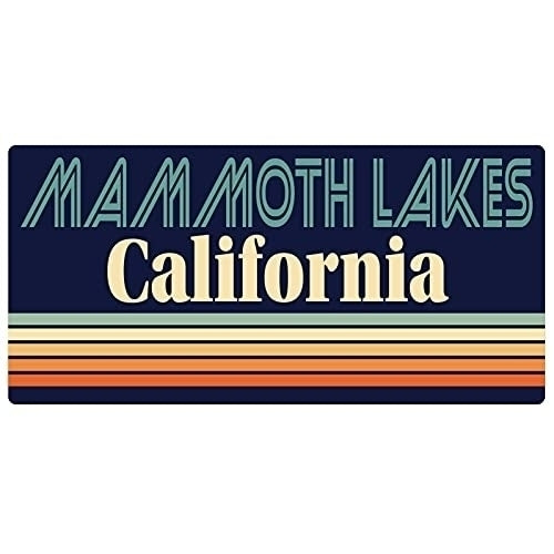 Mammoth Lakes California 5 x 2.5-Inch Fridge Magnet Retro Design Image 1