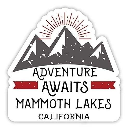 Mammoth Lakes California Souvenir 2-Inch Vinyl Decal Sticker Adventure Awaits Design Image 1