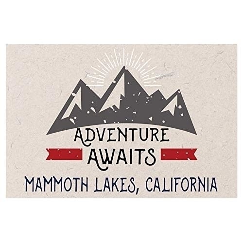 Mammoth Lakes California Souvenir 2x3 Inch Fridge Magnet Adventure Awaits Design Image 1