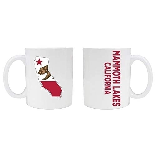 Mammoth Lakes California Souvenir White Ceramic Mug 2 Pack Image 1