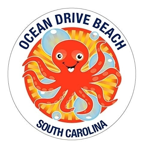 Ocean City Beach Maryland Souvenir 4 Inch Vinyl Decal Sticker Octopus Design Image 1