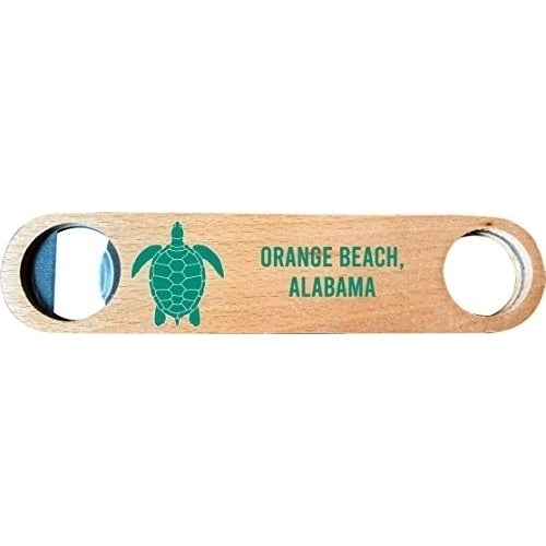 Orange Beach, Alabama, Wooden Bottle Opener turtle design Image 1