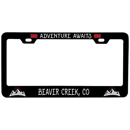 R and R Imports Beaver Creek Colorado Vanity Metal License Plate Frame Image 1