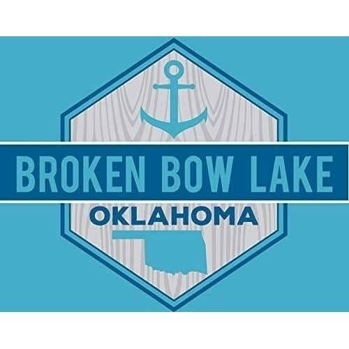 R and R Imports Broken Bow Oklahoma Lake Nautical Resevoir Trendy Souvenir 5x6 Inch Rectangle Magnet Single Image 1