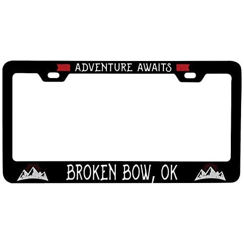 R and R Imports Broken Bow Oklahoma Vanity Metal License Plate Frame Image 1