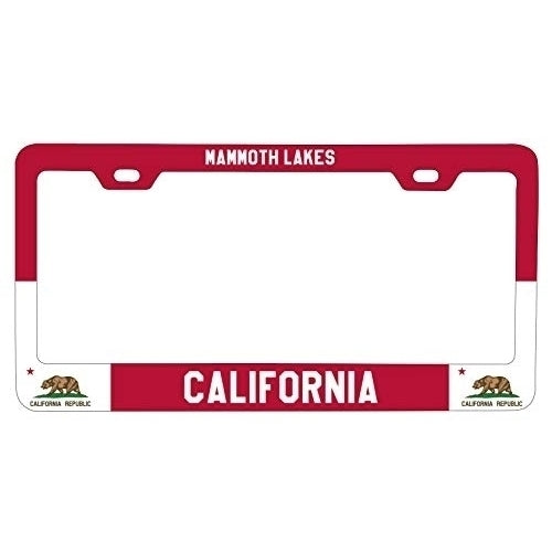 R and R Imports Mammoth Lakes California Metal License Plate Frame Image 1