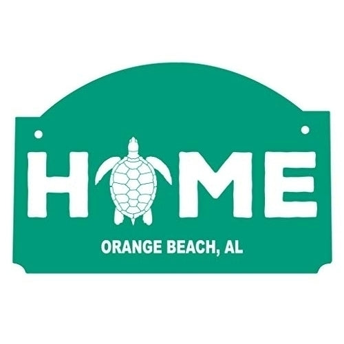 R and R Imports Orange Beach Alabama Souvenir Wood Sign with String Image 1