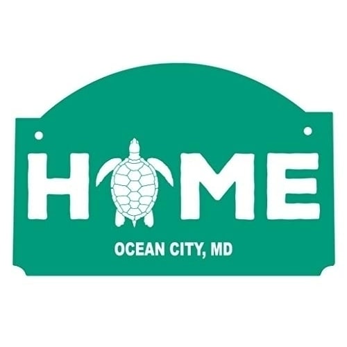R and R Imports Ocean City Maryland Souvenir Wood Sign with String Image 1