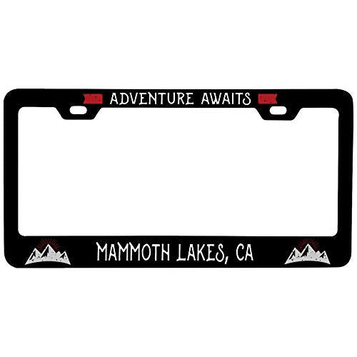 R and R Imports Mammoth Lakes California Vanity Metal License Plate Frame Image 1