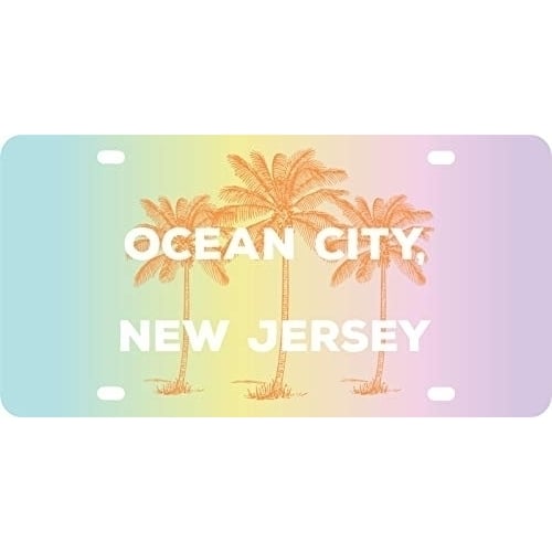 R and R Imports Ocean City Maryland Souvenir Mini Metal License Plate 4.75 x 2.25 inch Image 1