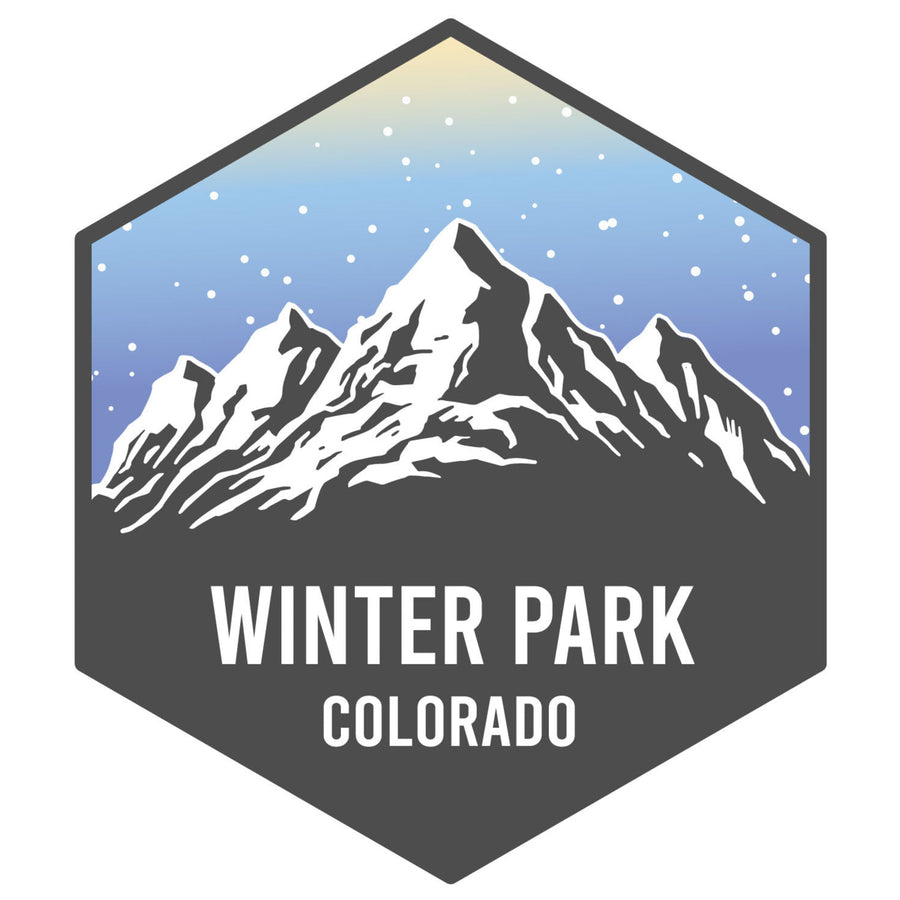 Winter Park Colorado Ski Adventures Souvenir 4 Inch Vinyl Decal Sticker Image 1