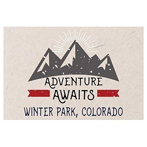 Winter Park Colorado Souvenir 2x3 Inch Fridge Magnet Adventure Awaits Design Image 1