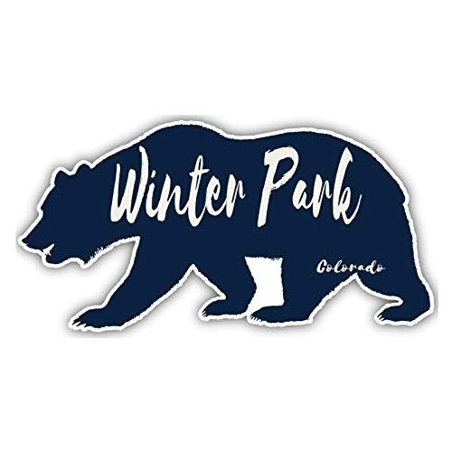 Winter Park Colorado Souvenir 3x1.5-Inch Fridge Magnet Bear Design Image 1