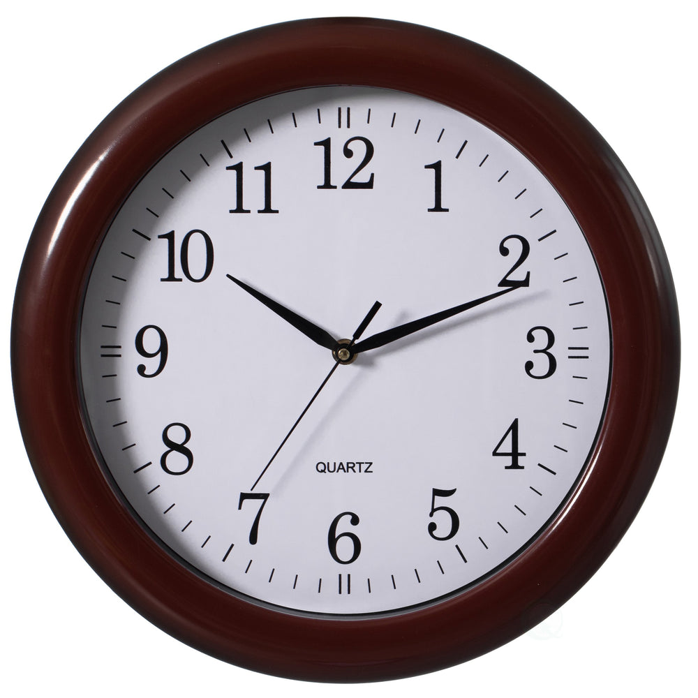 13.75 Inch Plastic Battery Operated Wall Clock Modern Design Office Image 2