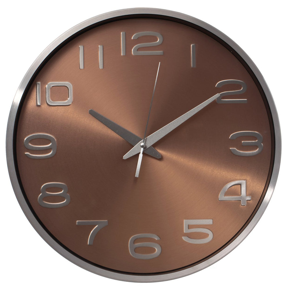 Aluminum Wall Clock 12 Inch Modern Decorative Timepiece for Living Room Kitchen Image 2