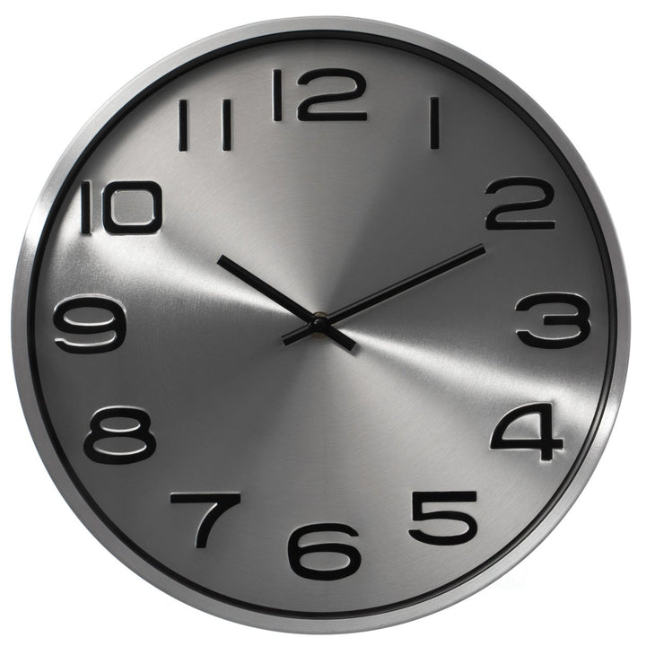 Aluminum Wall Clock 12 Inch Modern Decorative Timepiece for Living Room Kitchen Image 9