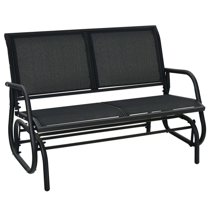 Patio Swing Glider Bench Loveseat Rocking Chair Backyard Poolside Image 1