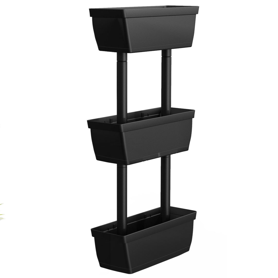 3-Tier Raised Garden Bed Vertical Freestanding Flower Pot Stand Planter Boxes Image 10