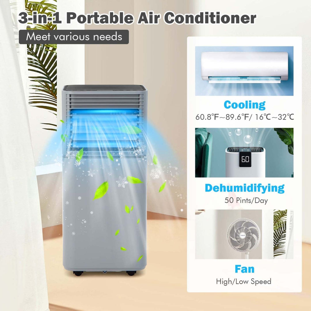 3 in 1 Portable Air Conditioner AC Unit Air Cooler 8000BTU ASHRAE 230 sq.ft Grey Image 6