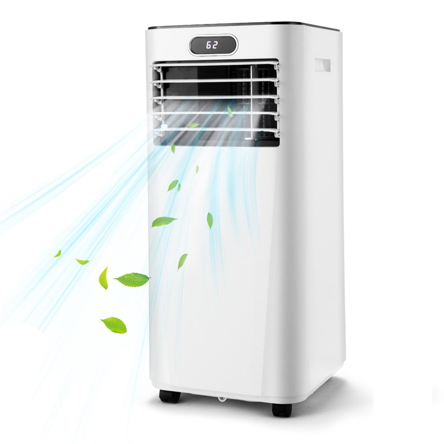 3-in-1 Portable Air Conditioner 8000 BTU ASHRAE AC Unit Air Cooler w/ 24H Timer White Image 1