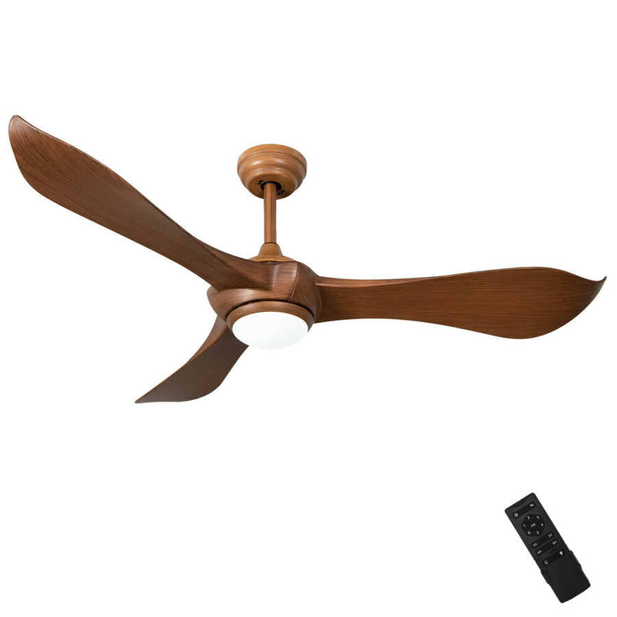 52 Inch Ceiling Fan with Light Reversible DC Motor w/6 Wind Speeds and 8H Timer Image 1