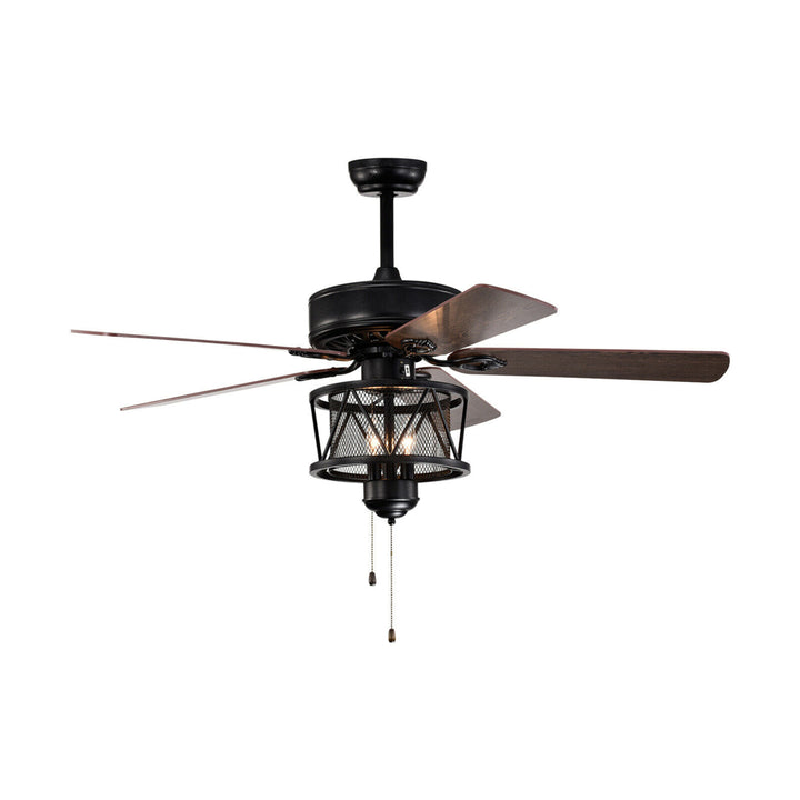 50 Ceiling Fan with Lights Reversible Blades w/ Pull Chain Control Living Room Image 10