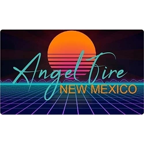 Angel Fire Mexico 4 X 2.25-Inch Fridge Magnet Retro Neon Design Image 1