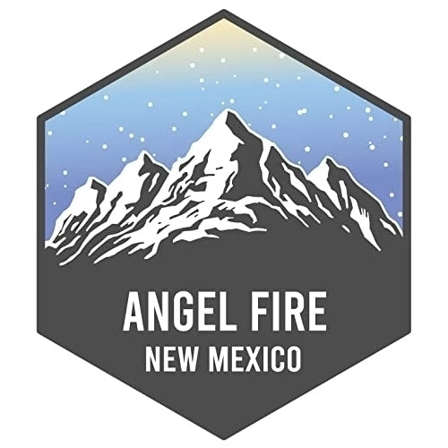 Angel Fire  Mexico Ski Snowboard Adventures Souvenir 4 Inch Fridge Magnet Mountain Design Image 1