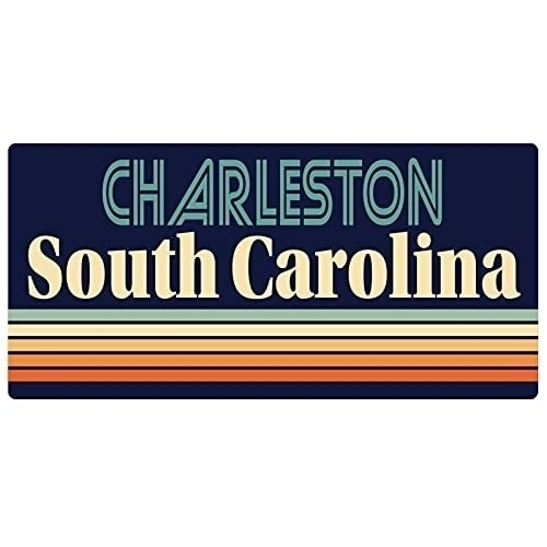 Charleston South Carolina 5 x 2.5-Inch Fridge Magnet Retro Design Image 1