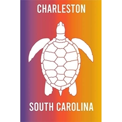 Charleston South Carolina Souvenir 2x3 Inch Fridge Magnet Turtle Design Image 1