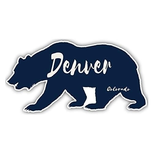 Denver Colorado Souvenir 3x1.5-Inch Fridge Magnet Bear Design Image 1