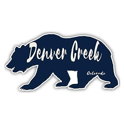 Denver Creek Colorado Souvenir 3x1.5-Inch Fridge Magnet Bear Design Image 1