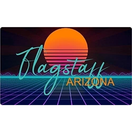 Flagstaff Arizona 4 X 2.25-Inch Fridge Magnet Retro Neon Design Image 1