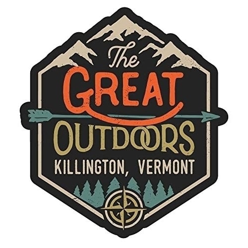 Killington Vermont The Great Outdoors Design 4-Inch Vinyl Decal Sticker Image 1