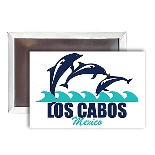 Los Cabos Mexico Souvenir 2x3-Inch Fridge Magnet Dolphin Design Image 1