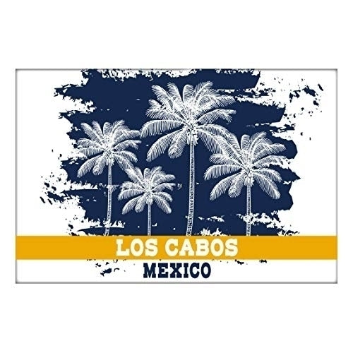 Los Cabos Mexico Souvenir 2x3 Inch Fridge Magnet Palm Design Image 1